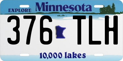 MN license plate 376TLH