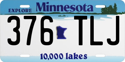 MN license plate 376TLJ