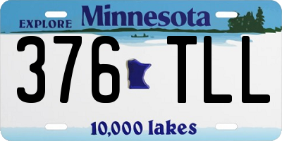 MN license plate 376TLL