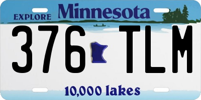 MN license plate 376TLM