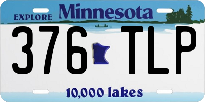 MN license plate 376TLP