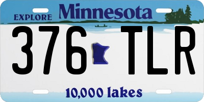 MN license plate 376TLR