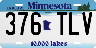 MN license plate 376TLV