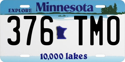 MN license plate 376TMO