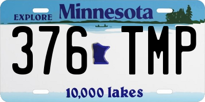 MN license plate 376TMP