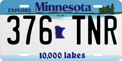 MN license plate 376TNR