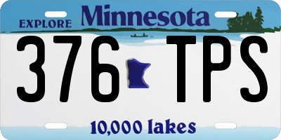 MN license plate 376TPS