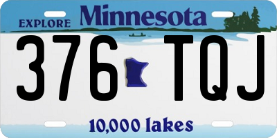 MN license plate 376TQJ