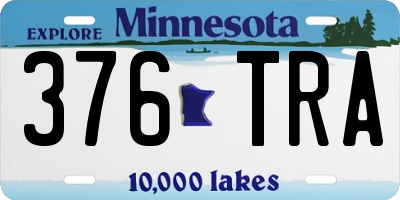 MN license plate 376TRA