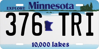 MN license plate 376TRI