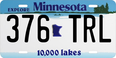 MN license plate 376TRL