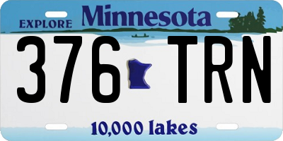 MN license plate 376TRN