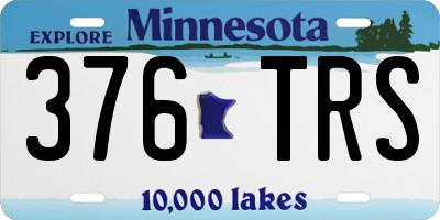 MN license plate 376TRS