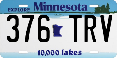 MN license plate 376TRV