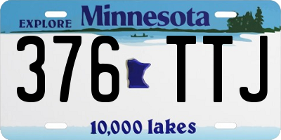 MN license plate 376TTJ