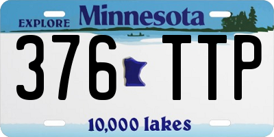 MN license plate 376TTP