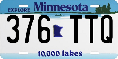 MN license plate 376TTQ