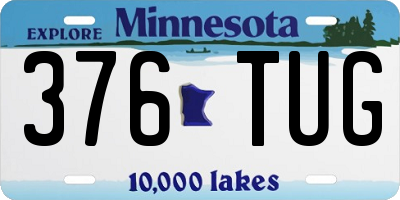 MN license plate 376TUG