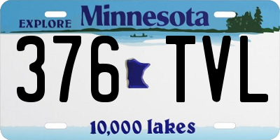 MN license plate 376TVL