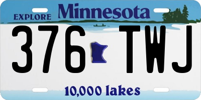 MN license plate 376TWJ