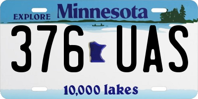 MN license plate 376UAS