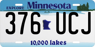 MN license plate 376UCJ