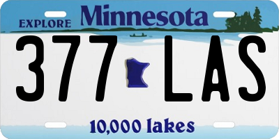 MN license plate 377LAS