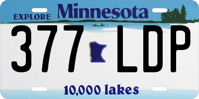 MN license plate 377LDP