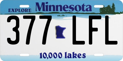 MN license plate 377LFL