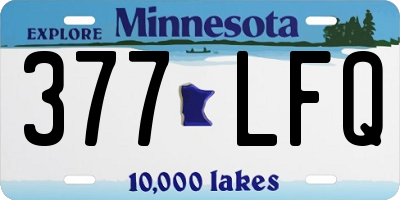 MN license plate 377LFQ