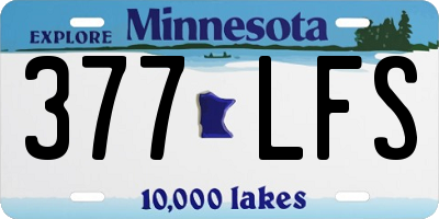 MN license plate 377LFS