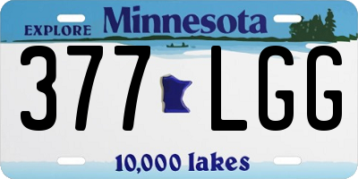 MN license plate 377LGG