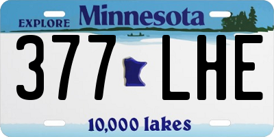 MN license plate 377LHE