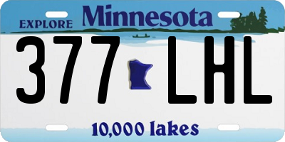 MN license plate 377LHL
