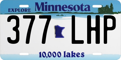 MN license plate 377LHP