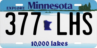 MN license plate 377LHS