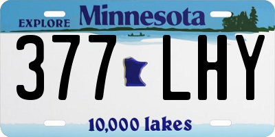 MN license plate 377LHY