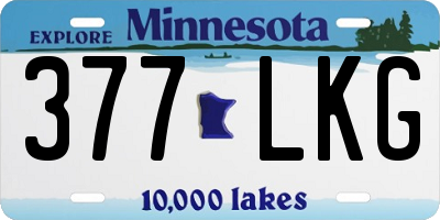 MN license plate 377LKG