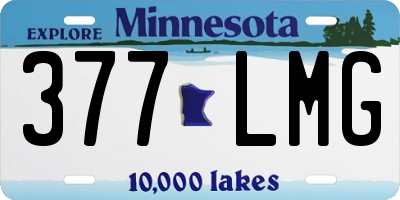 MN license plate 377LMG