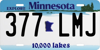 MN license plate 377LMJ