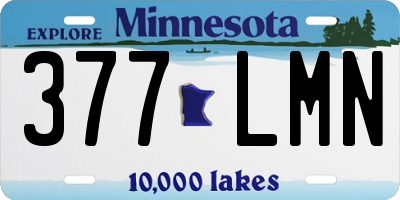 MN license plate 377LMN