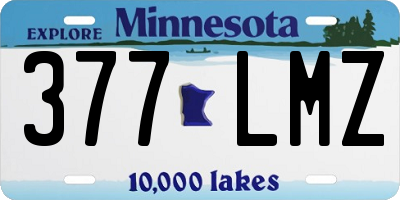MN license plate 377LMZ