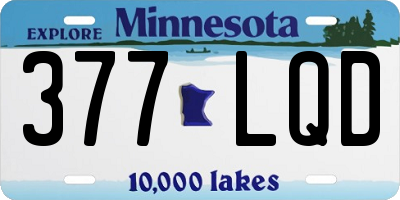 MN license plate 377LQD