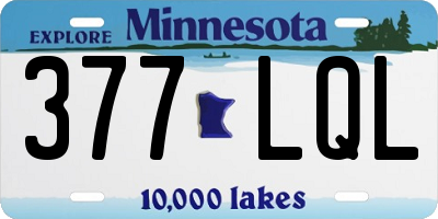 MN license plate 377LQL