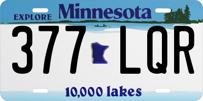 MN license plate 377LQR