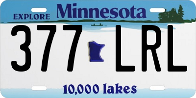 MN license plate 377LRL