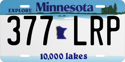 MN license plate 377LRP