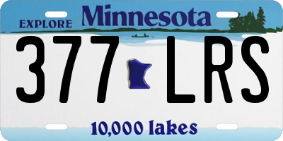 MN license plate 377LRS