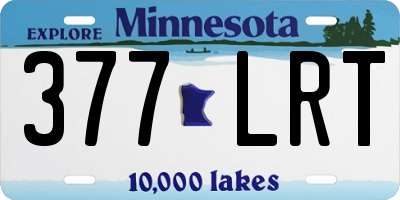 MN license plate 377LRT