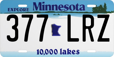 MN license plate 377LRZ